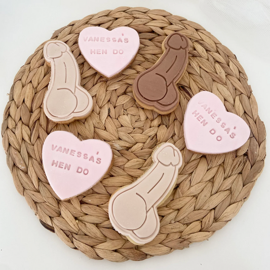 Hen Do Willy & Heart Biscuits