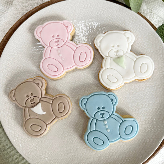 Gender Reveal biscuits / new baby biscuits / oh baby biscuits / pink and blue biscuit favours