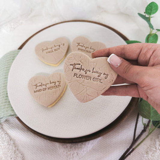 thank you for being my flower girl  |maid of honour|bridesmaid gifts|Bridesmaid proposal cookies|personalised biscuits