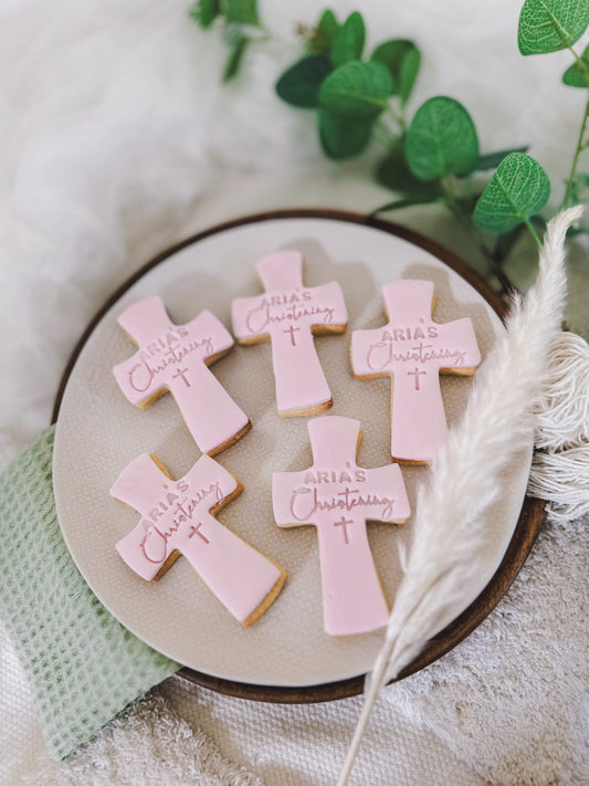 Christening biscuits, holly communion biscuits, baptism biscuits