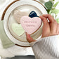 Pink Personalised Wedding favour biscuits with date