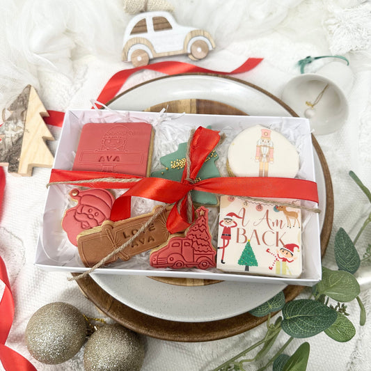 Elf on the Shelf Biscuits, personalised Cookie Treat Box